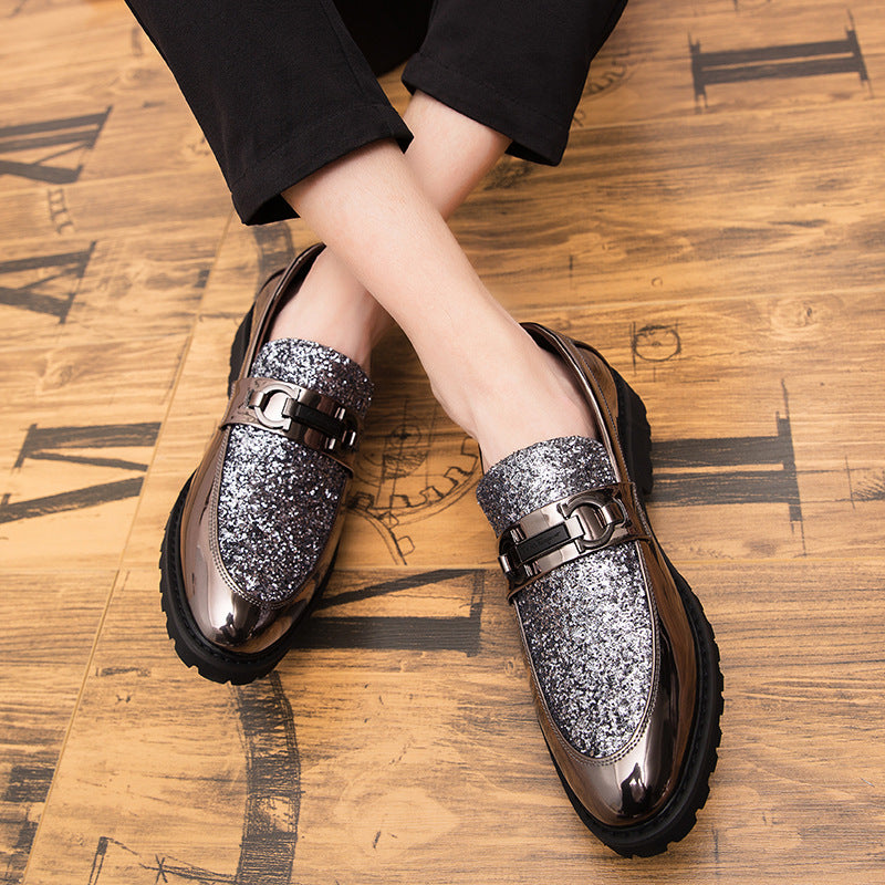 Men's Black Formal Shoes, Pointed Toe, Business, Style 0951
