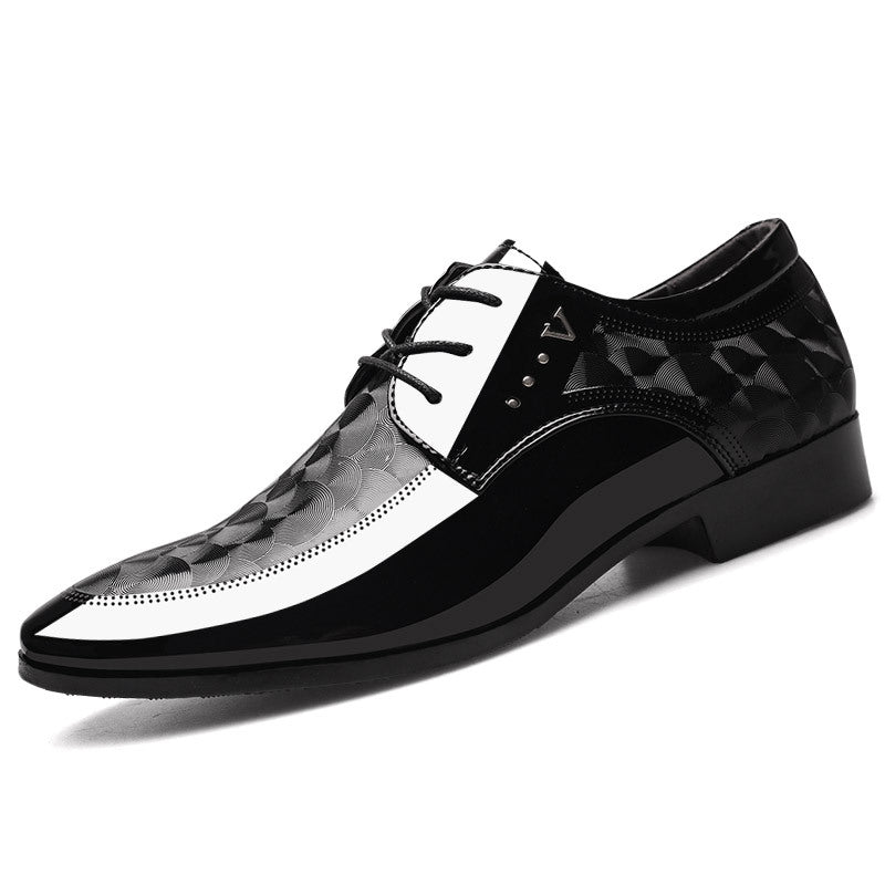 Spring new arrival: glossy leather dress shoes for men - business formal, plus sizes available