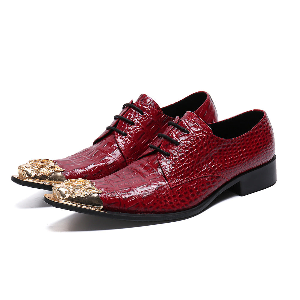 Men's Leather Formal Shoes – Pointed Toe, Business – Style 46