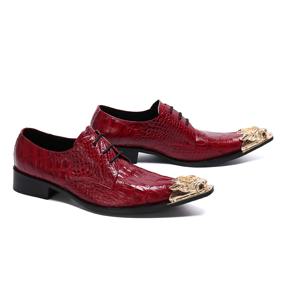 Men's Leather Formal Shoes – Pointed Toe, Business – Style 46