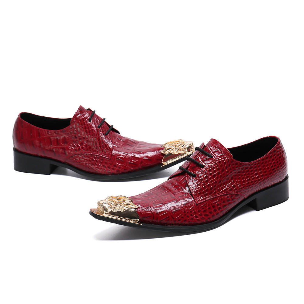 Men's Leather Formal Shoes – Pointed Toe, Business – Style 46