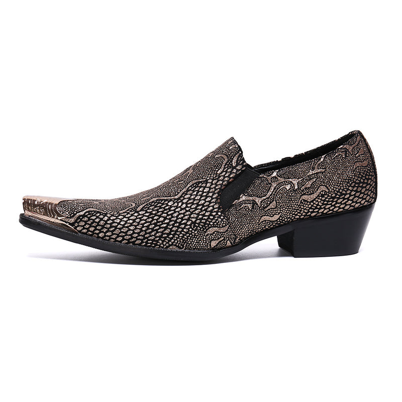 Men's Leather Formal Shoes, Business, British Style, Style 74