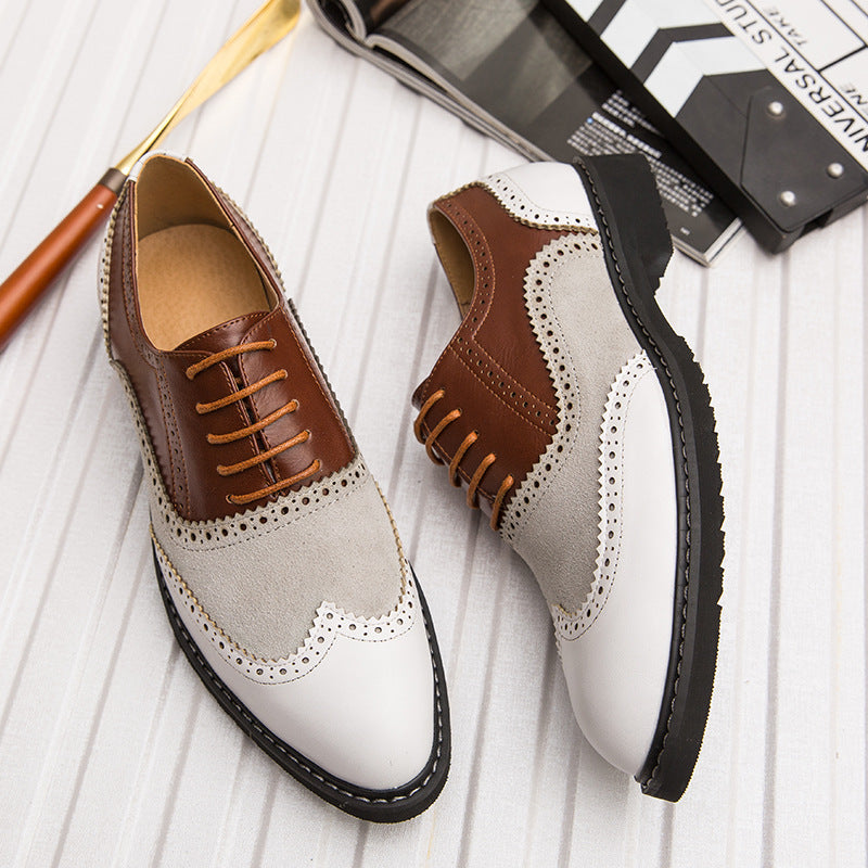 24 spring new British Brock business dress shoes Korean nightclub leisure size men's shoes
