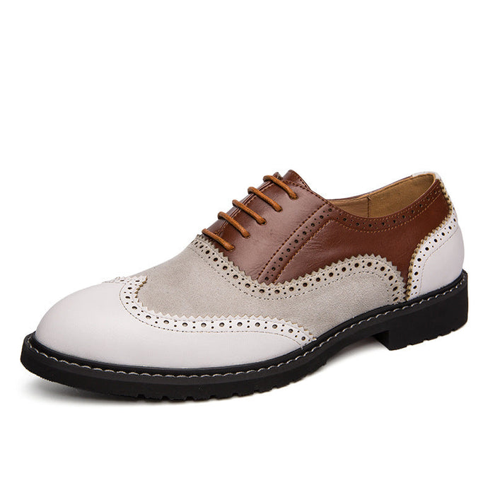 25 spring new British Brock business dress shoes Korean nightclub leisure size men's shoes