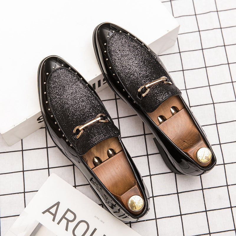 Men's Black Formal Shoes, Pointed Toe, Style 4327