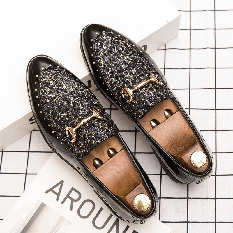 Men's Black Formal Shoes, Pointed Toe, Style 4599