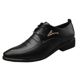 Spring new arrival: plus-size men's leather dress shoes - business formal, lace-up casual shoes