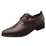 Spring new arrival: plus-size men's leather dress shoes - business formal, lace-up casual shoes
