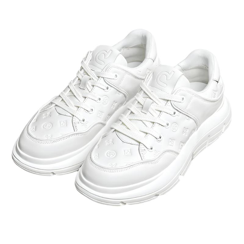 TNV Casual Leather Shoes Genuine Leather Thick Bottom Sneakers Laces Up autumn winter Breathable DS02856