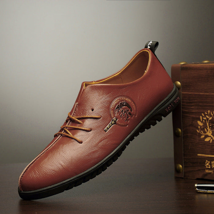 25  autumn large men's shoes Korean fashion men's breathable casual shoes business shoes