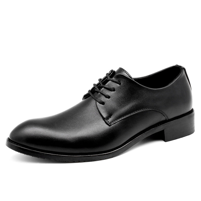 foreign pointed leather shoes mature men&#039;s formal shoes AliExpress men&#039;s Derby business leather shoes leisure