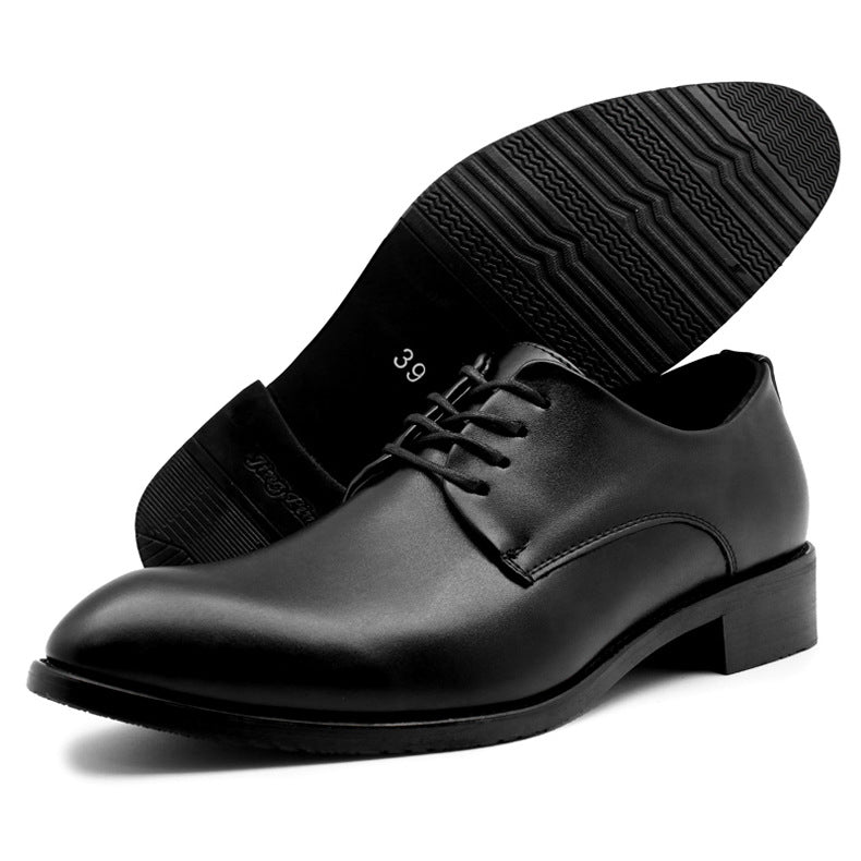 foreign pointed leather shoes mature men&#039;s formal shoes AliExpress men&#039;s Derby business leather shoes leisure
