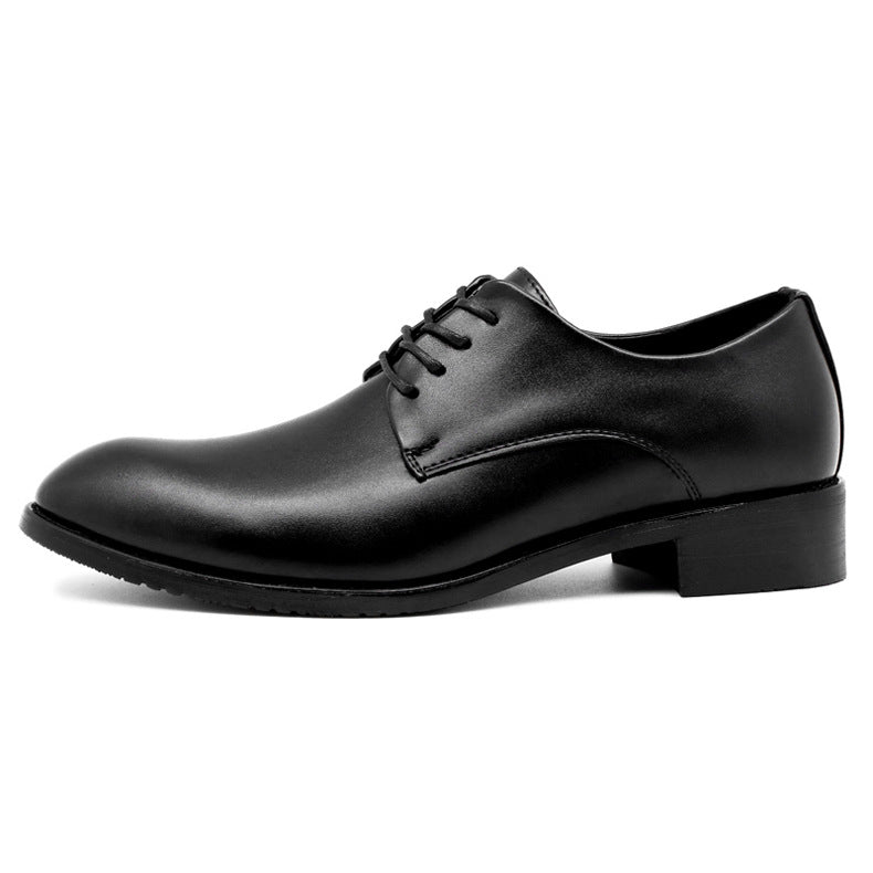 foreign pointed leather shoes mature men&#039;s formal shoes AliExpress men&#039;s Derby business leather shoes leisure