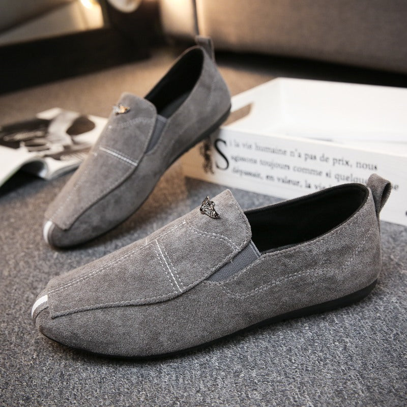 Men's Black Loafers, Breathable, Style 2759