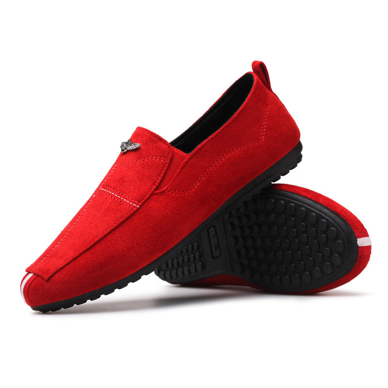 Men's Black Loafers, Breathable, Style 6951