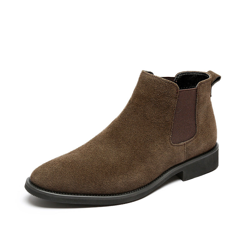 New men's high-top boots leather men's trend Martin boots ankle boots Chelsea boots wholesale S18-W
