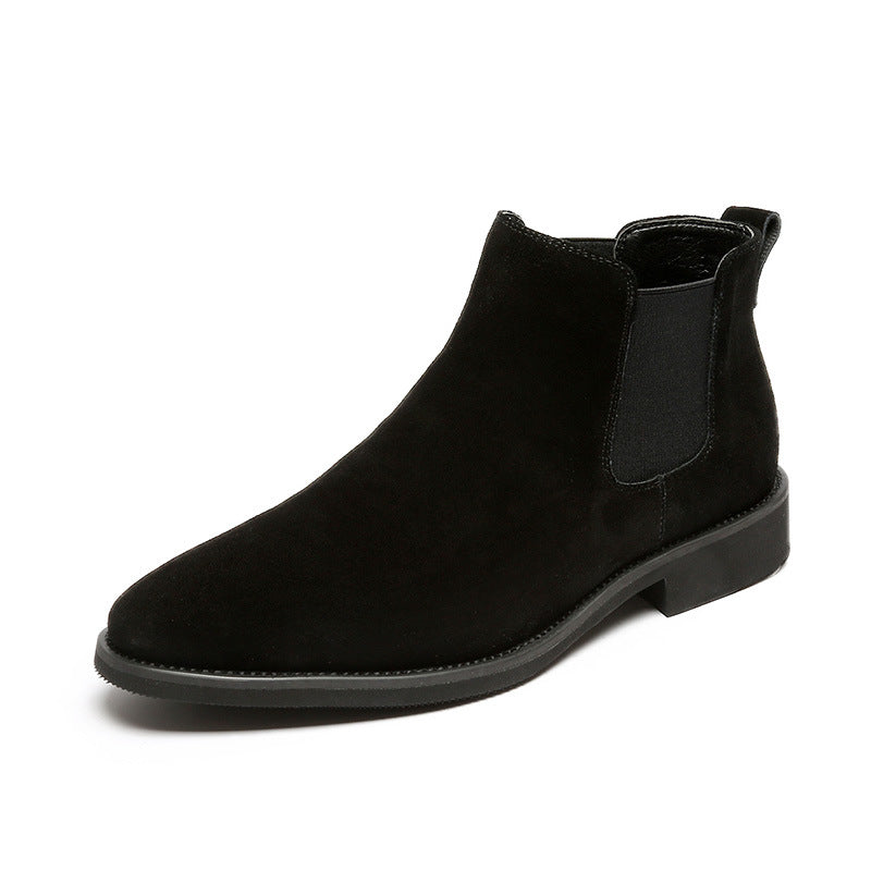 New men's high-top boots leather men's trend Martin boots ankle boots Chelsea boots wholesale S18-W