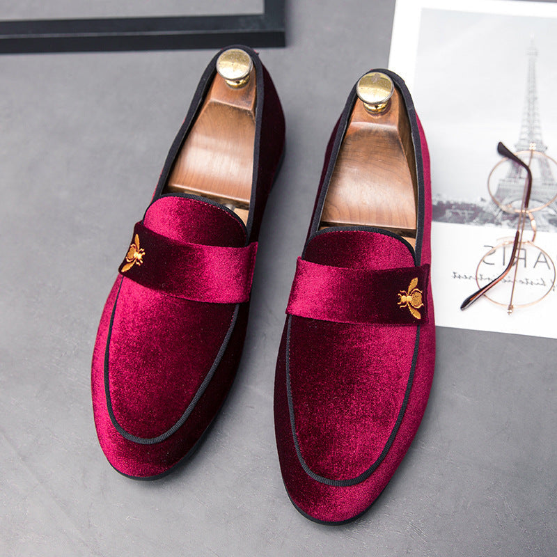 Men's Black Leather Formal Shoes, British Style, Style 0135