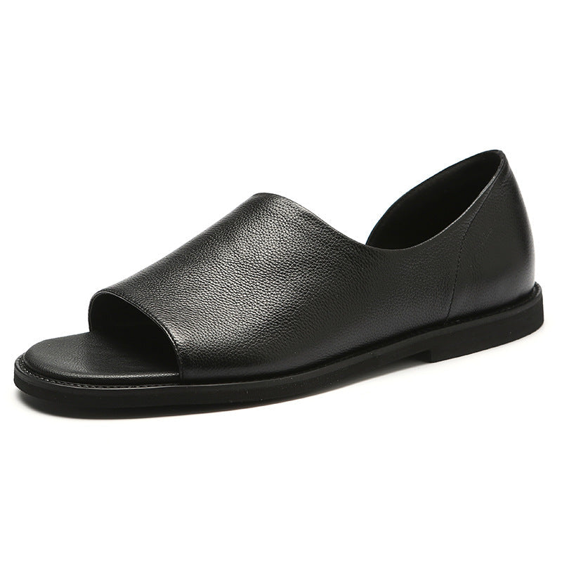 Men's Sandals 2020 New Summer Men's Shoes Personality Genuine Leather Sandals Beach Tide Shoes Casual Roman Vietnamese Sandals Men