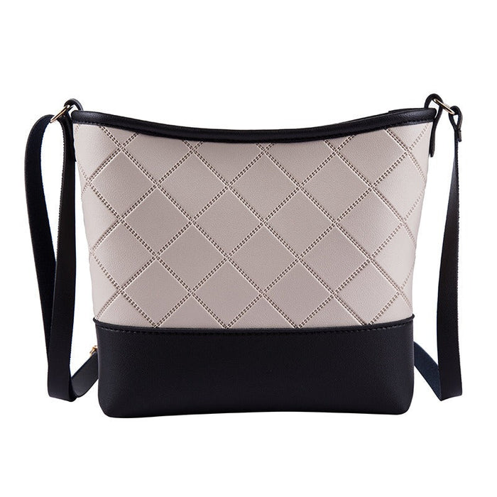 Ladies bag Korean version of the rhombus shoulder hobo bag foreign trade wholesale 2025 summer and autumn new bucket crossbody bag(P)