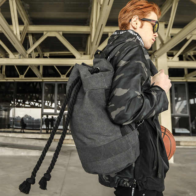 Canvas Bag Men's Casual Bag Hand Bag Basketball Bag
