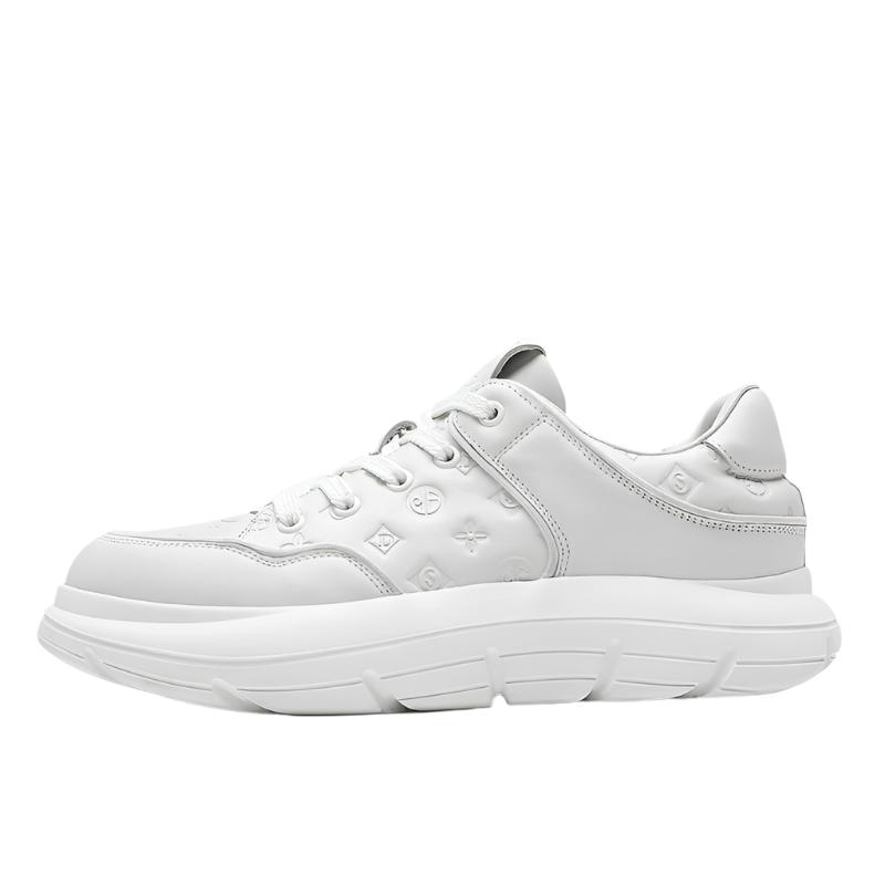 TNV Casual Leather Shoes Genuine Leather Thick Bottom Sneakers Laces Up autumn winter Breathable DS02856