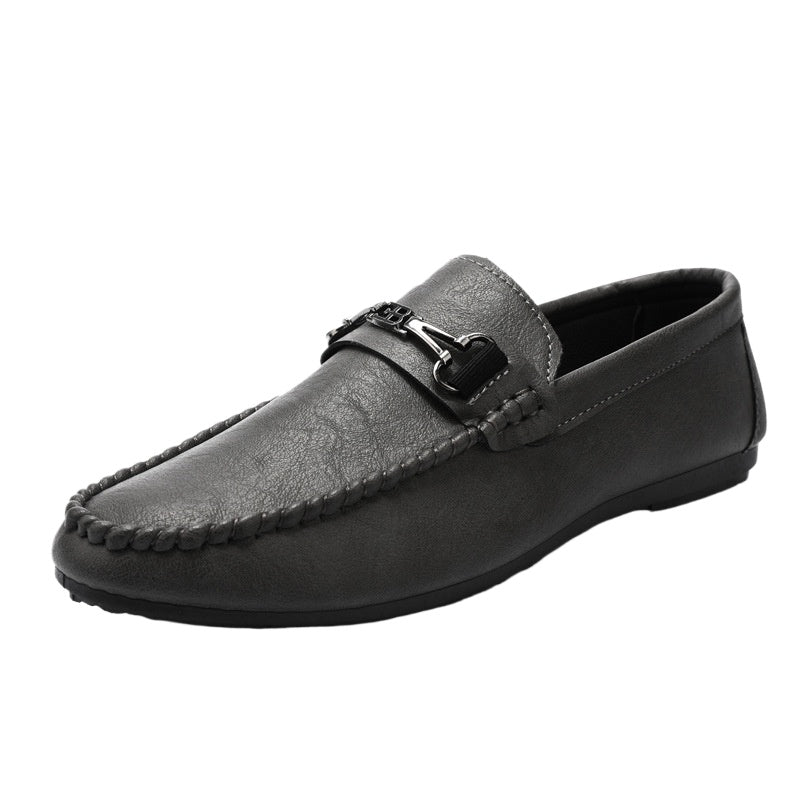 Men's shoes 2024 new summer lazy shoes men's driving loafers tide shoes versatile men's casual shoes Korean version shoes men's