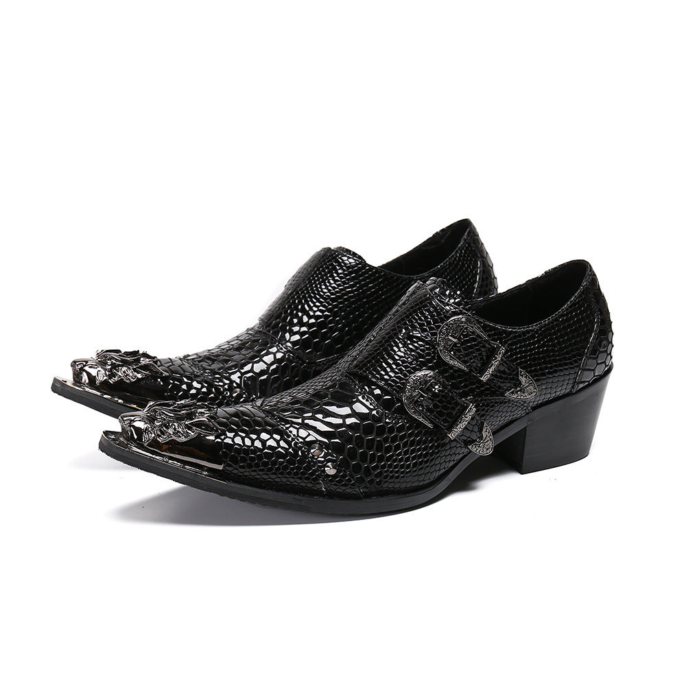Men's Leather Casual Shoes – Pointed Toe, Business – Style 54