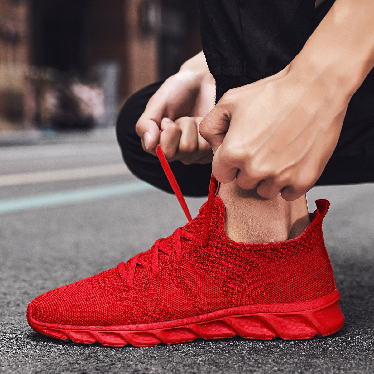 Size 47 Men's Shoes 2020 Summer Flying Mesh Amazon Cross-border Students Leisure Couples Shoes
