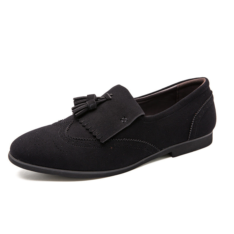 large size carved tassel pointed shoes business British Style Men's fashion shoes