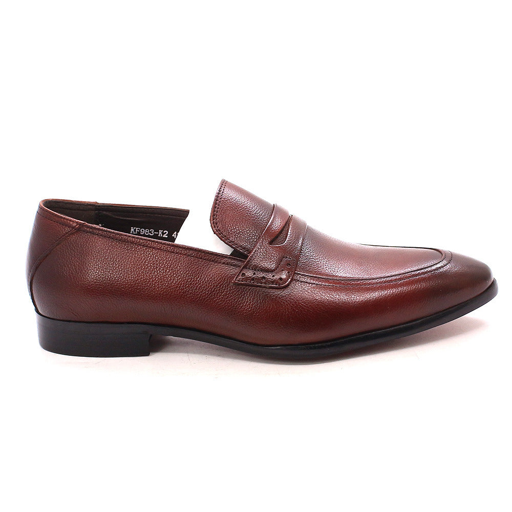 High-End Asian Gentleman Loafers Leather Shoes Men's Wedding Dinner Dress Shoes Handmade Custom Business Men's Shoes Cross-Border