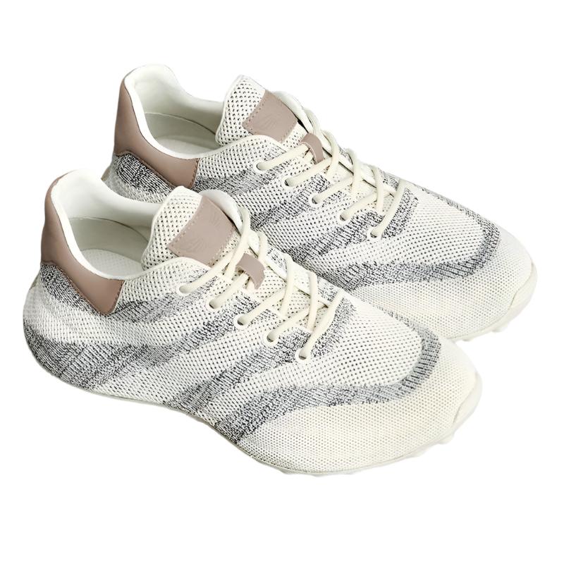 TNV Casual Leather Shoes Genuine Leather Thick Bottom Sneakers Laces Up Breathable DS3205