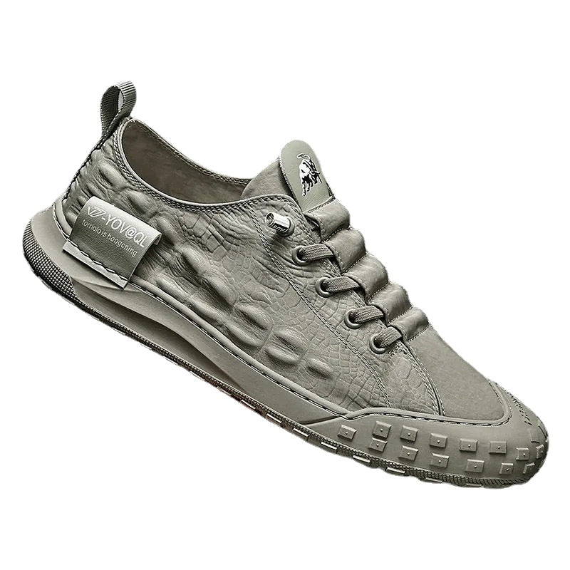 Men's Green Canvas Sneakers – Breathable