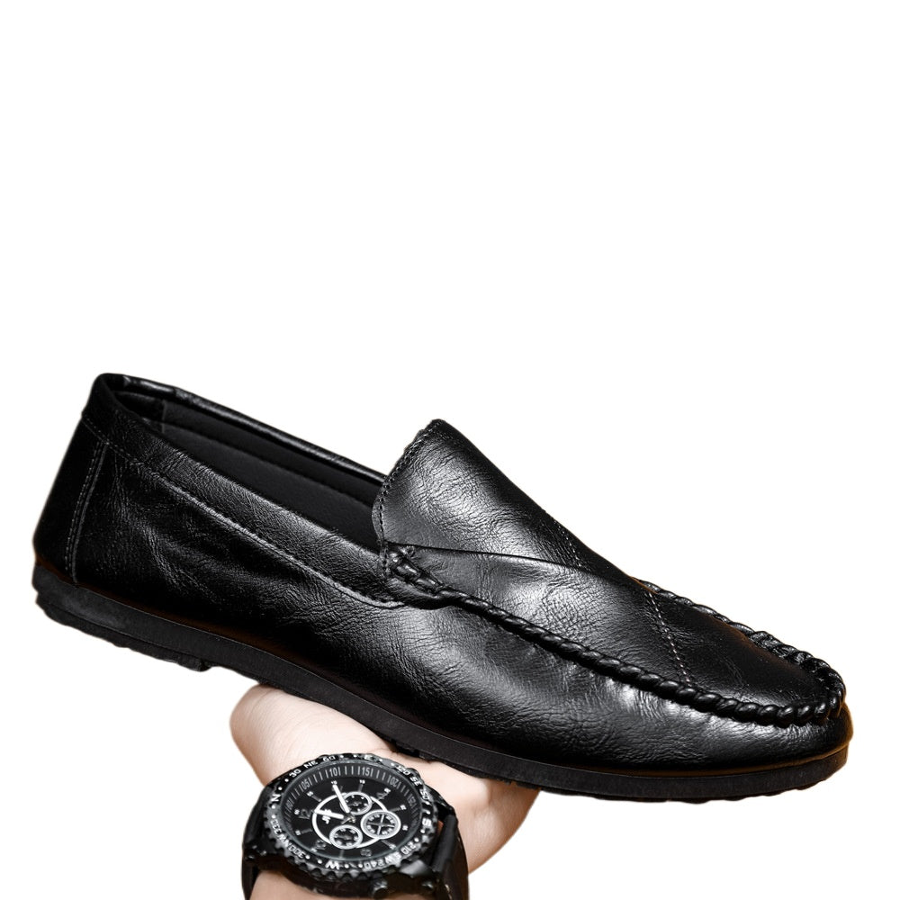 Lazy summer 2024 one-pedal loafers British trend Doudou shoes men's Korean version breathable new casual fashion