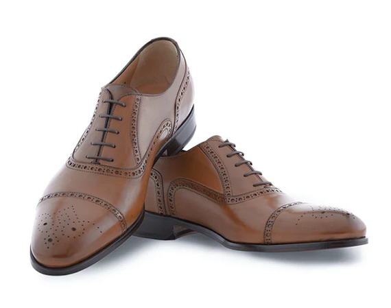 Half Brogue Cap Toe Brown 2025