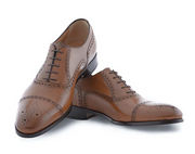 Half Brogue Cap Toe Brown 2024