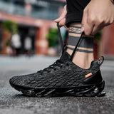 2021 summer new men's trendy shoes - fish scale blade fashion running shoes - flyknit breathable plus size athletic sneakers for men