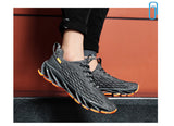 2021 summer new men's trendy shoes - fish scale blade fashion running shoes - flyknit breathable plus size athletic sneakers for men