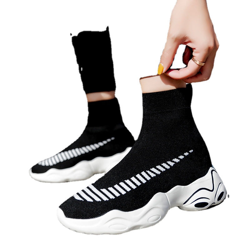 Women's Black Sneakers – Style 58