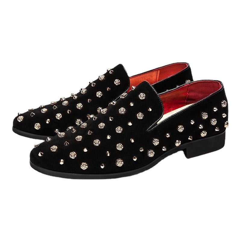 Mens Club Shoes Homme Moccasins Loafers Smoking Casual Shoes