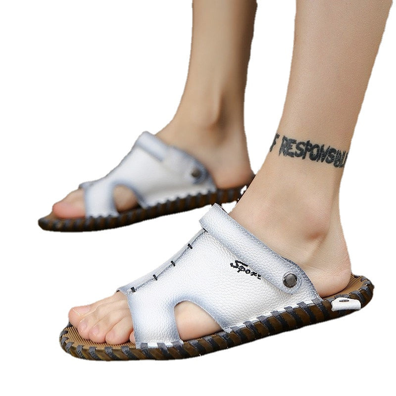 Buy EL PASO Synthetic Leather Regular Slip On Mens Sandals | Shoppers Stop