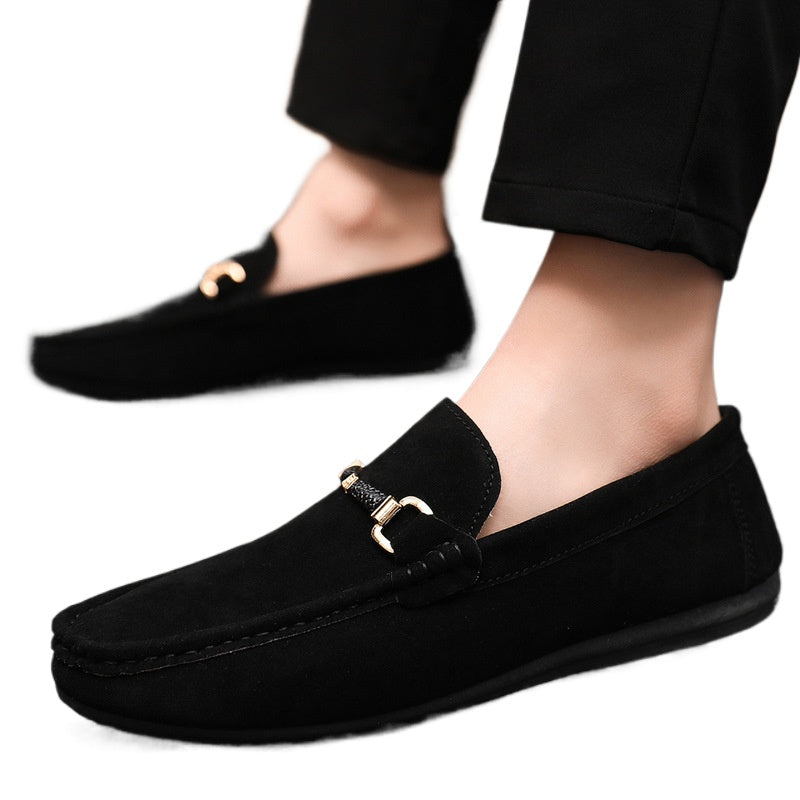 Spring and summer Doudou shoes men's casual shoes trendy shoes cloth shoes lazy shoes breathable one pedal men's shoes foreign trade large size 4546