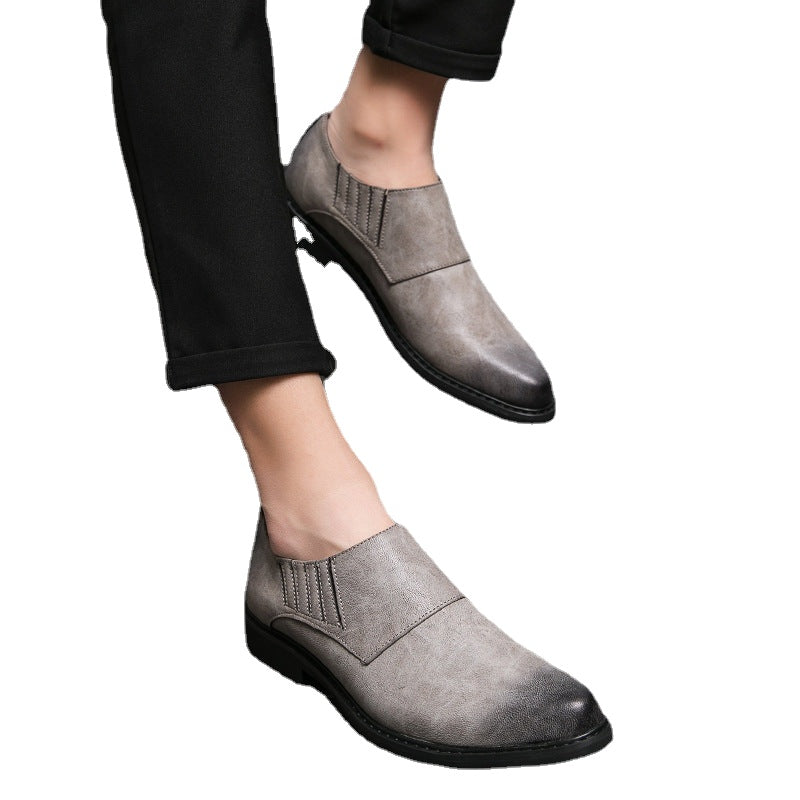 Men's Black Leather Formal Shoes, Style 8407