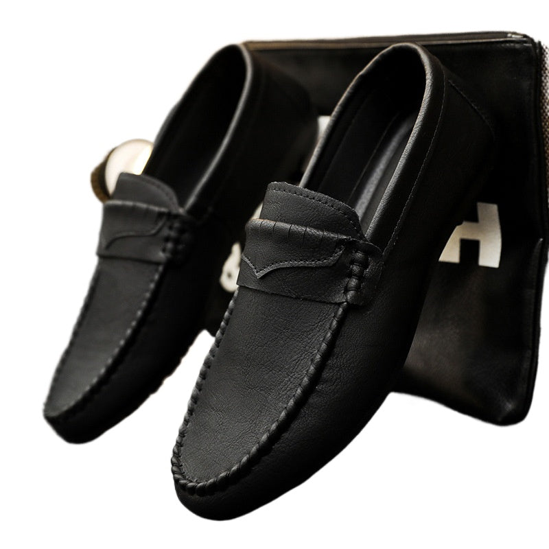 Men's shoes 2024 summer new loafers men's versatile casual shoes Korean version trendy British shoes men's trendy shoes