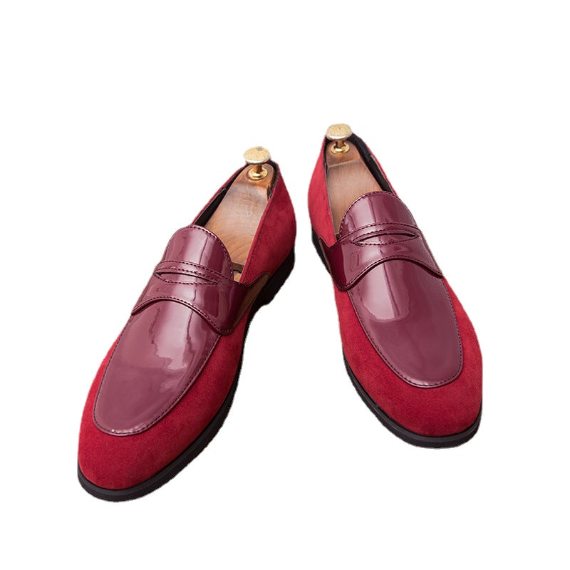 Men's Black Leather Formal Shoes, British Style, Style 6647