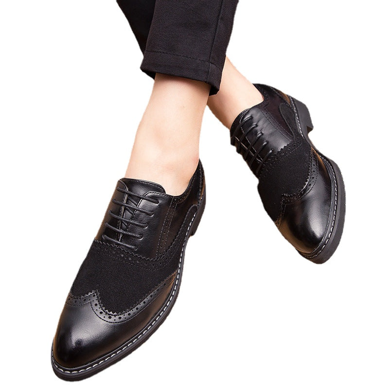 24 spring new British Brock business dress shoes Korean nightclub leisure size men's shoes