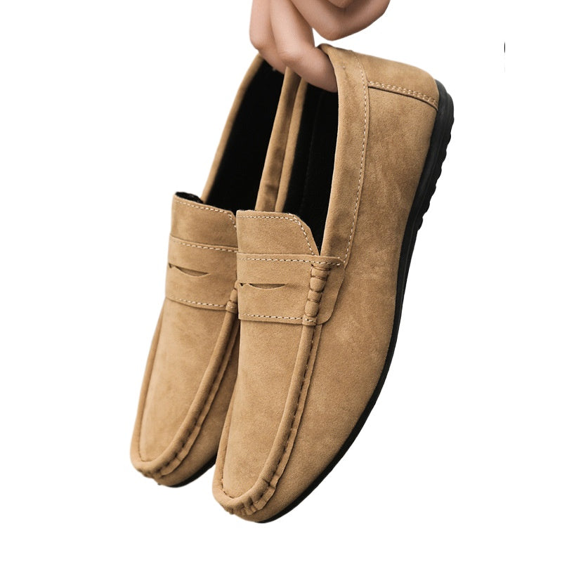 Spring and autumn social guy casual shoes trendy shoes Doudou shoes men lazy shoes cover feet and pedal men's shoes cross-border