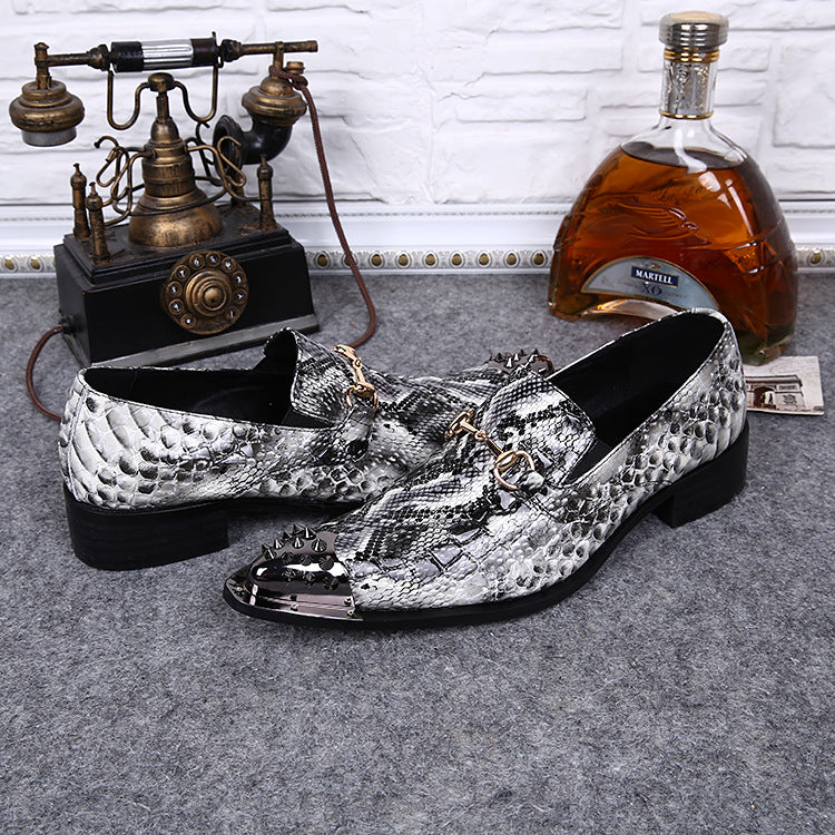Men's Leather Dress Shoes, Pointed Toe, Breathable