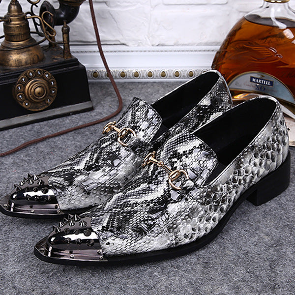 Men's Leather Dress Shoes – Pointed Toe, Breathable