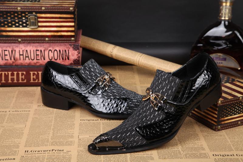 Men's Leather Formal Shoes – Pointed Toe, Business – Style 29